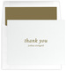 Simple Thank You Letterpress Folded Note Cards Image 3 of 5